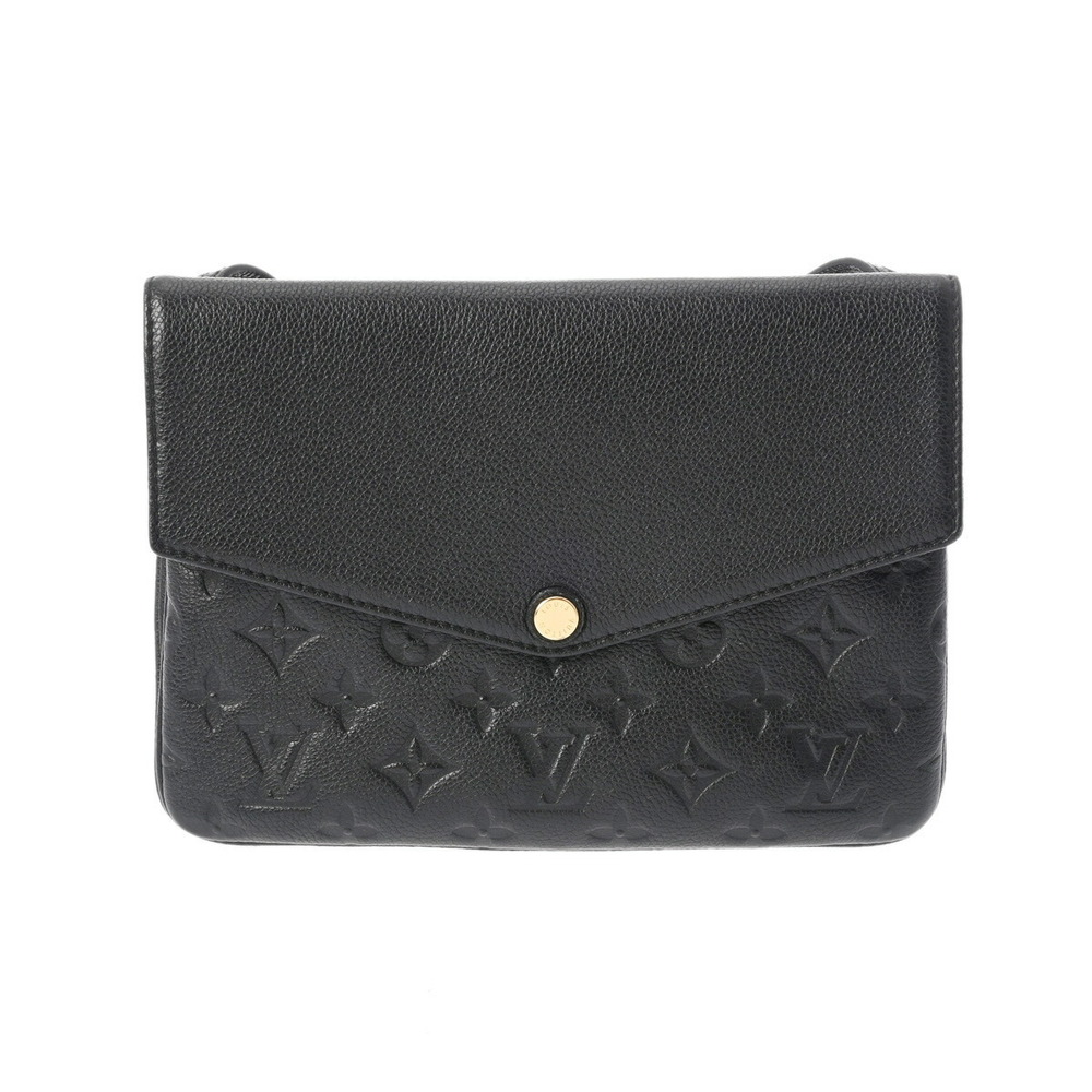 Louis Vuitton Empreinte Twice Noir Black Leather Shoulder Bag